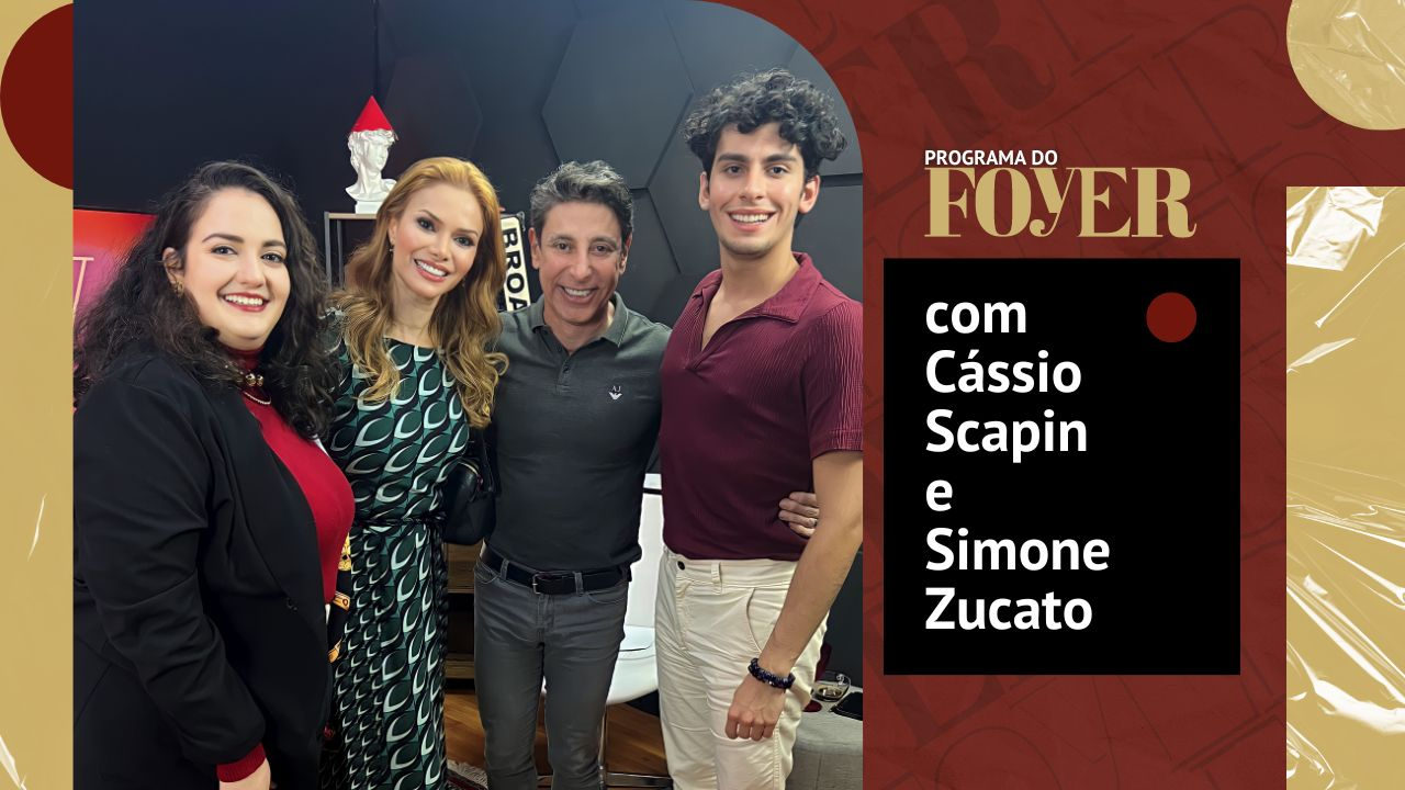 Cássio Scapin e Simone Zucato - Programa do Foyer