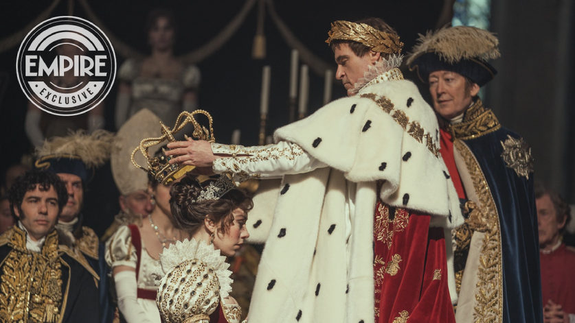 Joaquin Phoenix e Vanessa Kirby surgem juntos em nova foto do filme 'Napoleão'