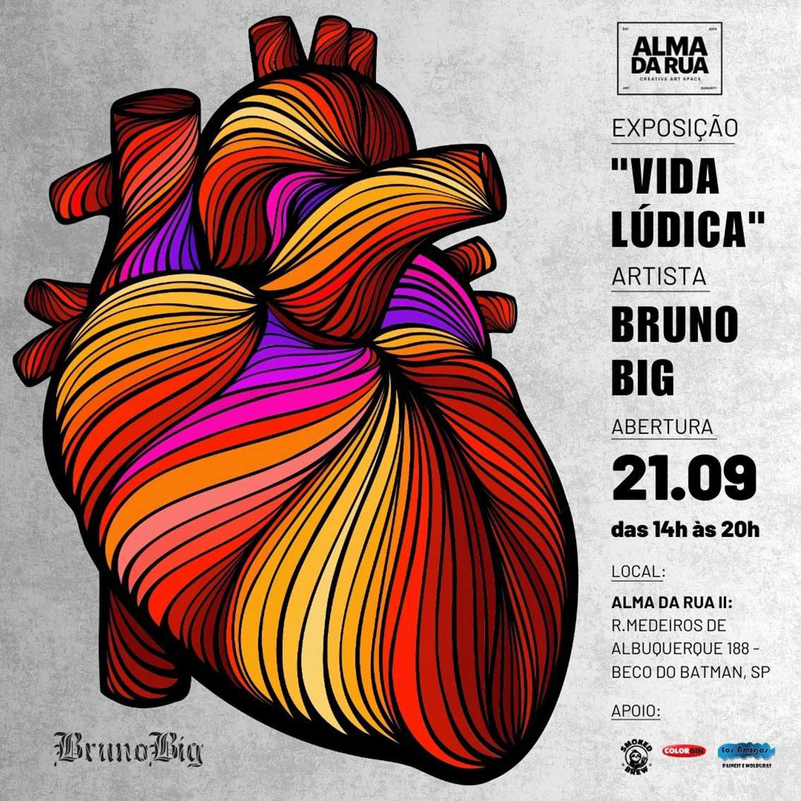 Bruno BIG apresenta ”Vida Lúdica”: sua primeira exposição individual em São Paulo