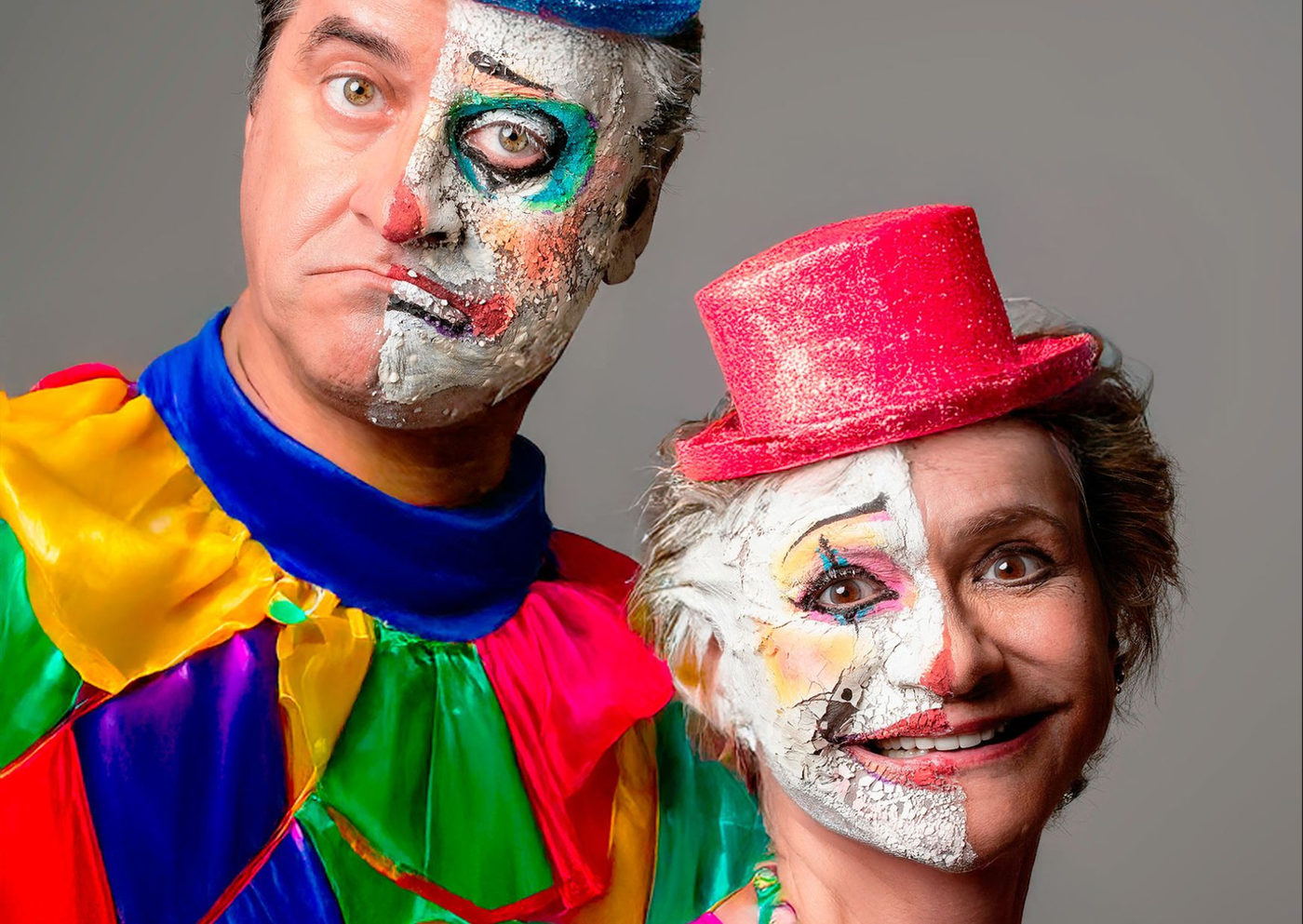 Fafy Siqueira e Fernando Vieira estrelam o musical “O Palhaço Tá Sem Graça”, em cartaz no Teatro Nair Bello