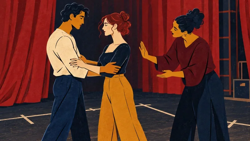 Como se ensaia um beijo: o trabalho por trás das cenas íntimas no teatro